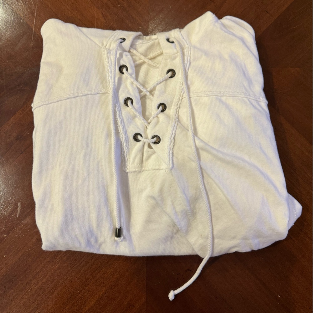 Aerie criss cross hoodie